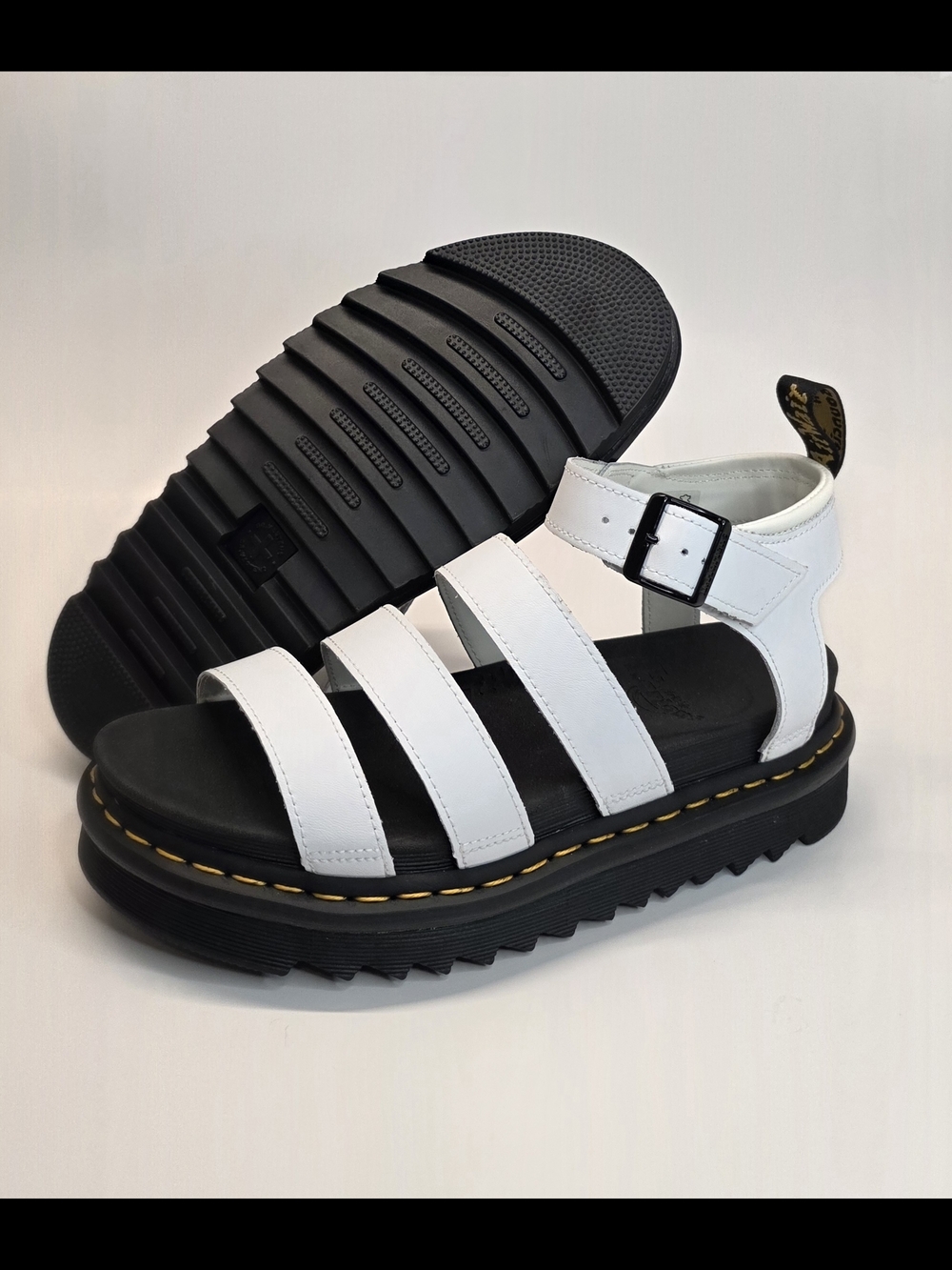 Brand-New Dr. Martens Womens Blaire Sandal, Smoked Mint Athena, Size 9